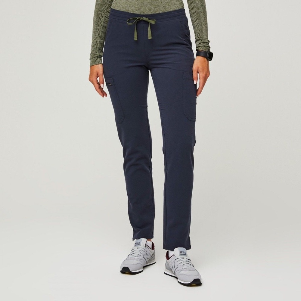 FIGS Yola Skinny Scrub Pants - Quiet Navy